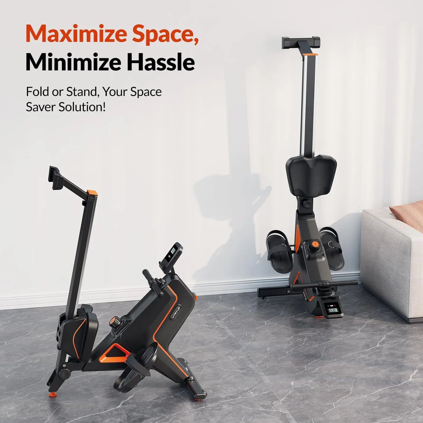 Rowing Machine – Compact, Foldable, Quiet Magnetic