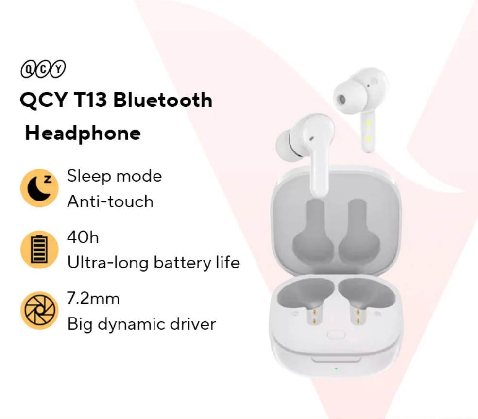 QCY T13 Earbuds – Active Noise Cancellation