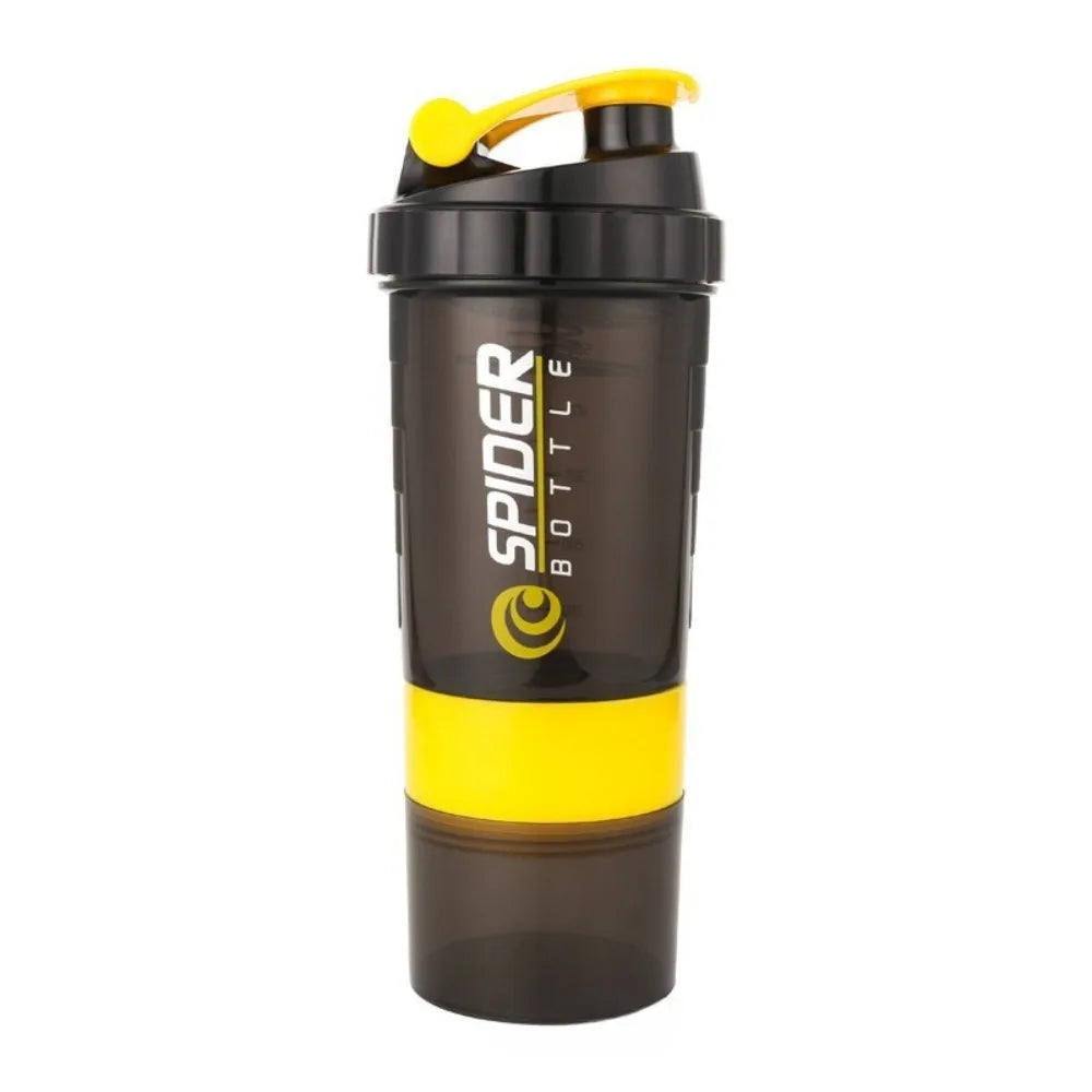 Multi-Layer Shaker Cup | 3-in-1 Protein Bottle for Gym & Bodybuilding