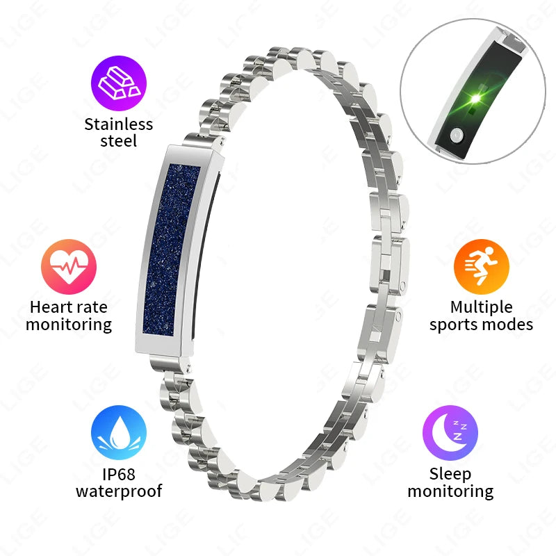 New Smartwatch & Fitness Bracelet – Waterproof Pedometer