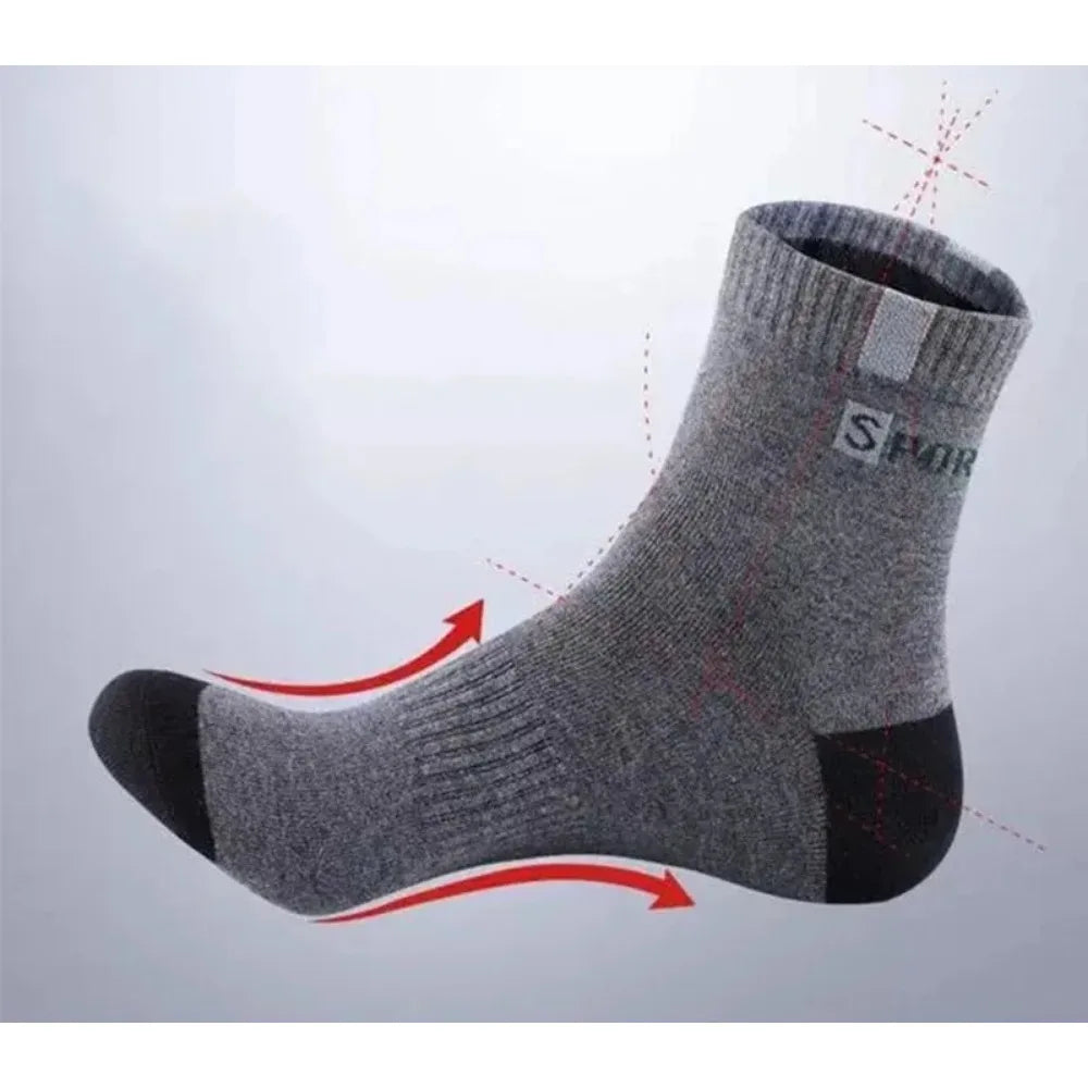 Breathable Cotton Sports Stockings - for Men