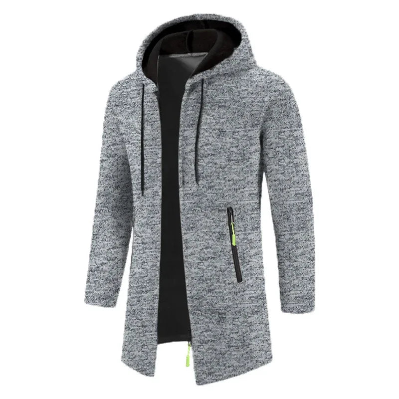 Men’s Winter Hoodie – Zip-Up Oversized Sweatshirt
