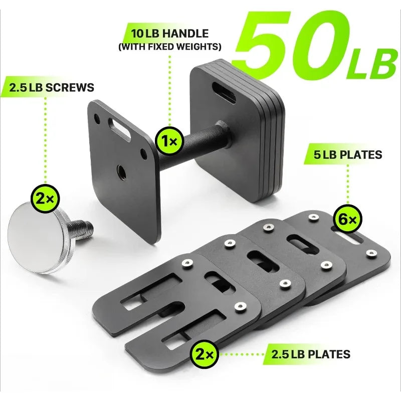 Quick-Lock Square Weights for Home Gym Fitness