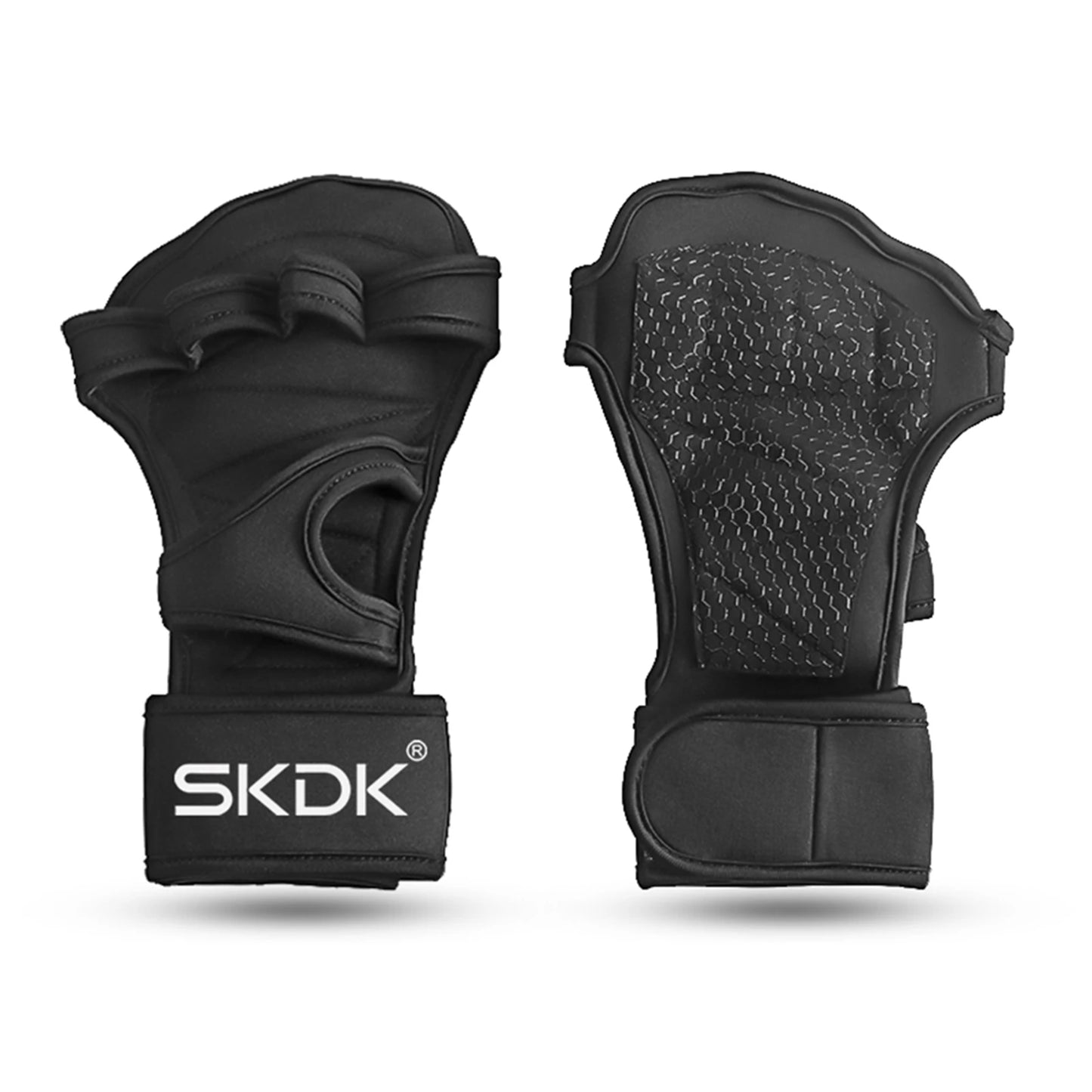 Weight Lifting Fitness Gloves With Wrist Wraps Silicone Gel