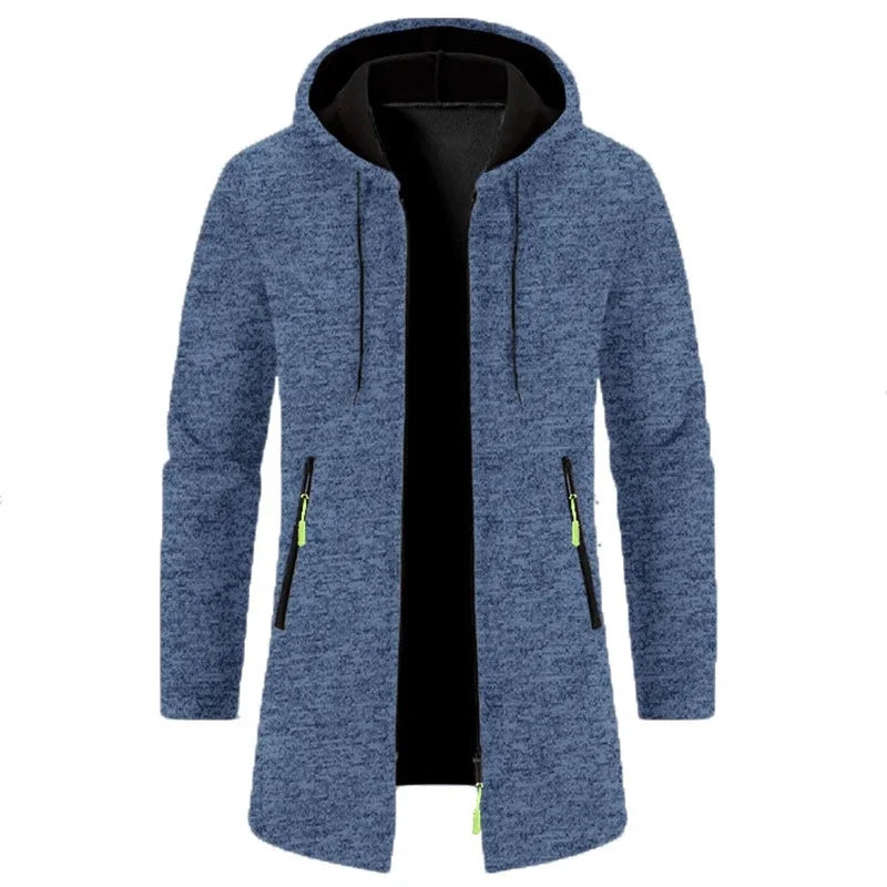 Men’s Winter Hoodie – Zip-Up Oversized Sweatshirt