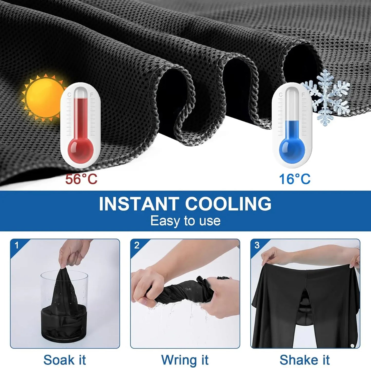 Cooling Hoodie Towel Scarf