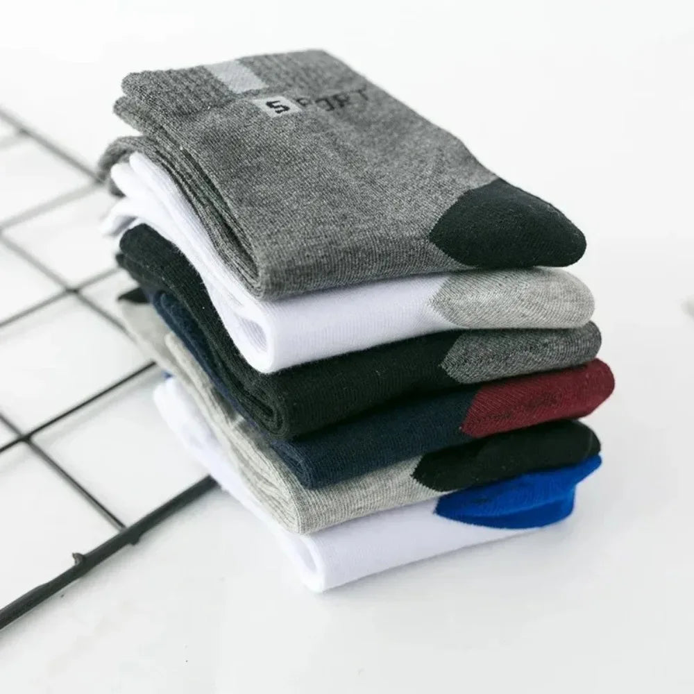 Breathable Cotton Sports Stockings - for Men