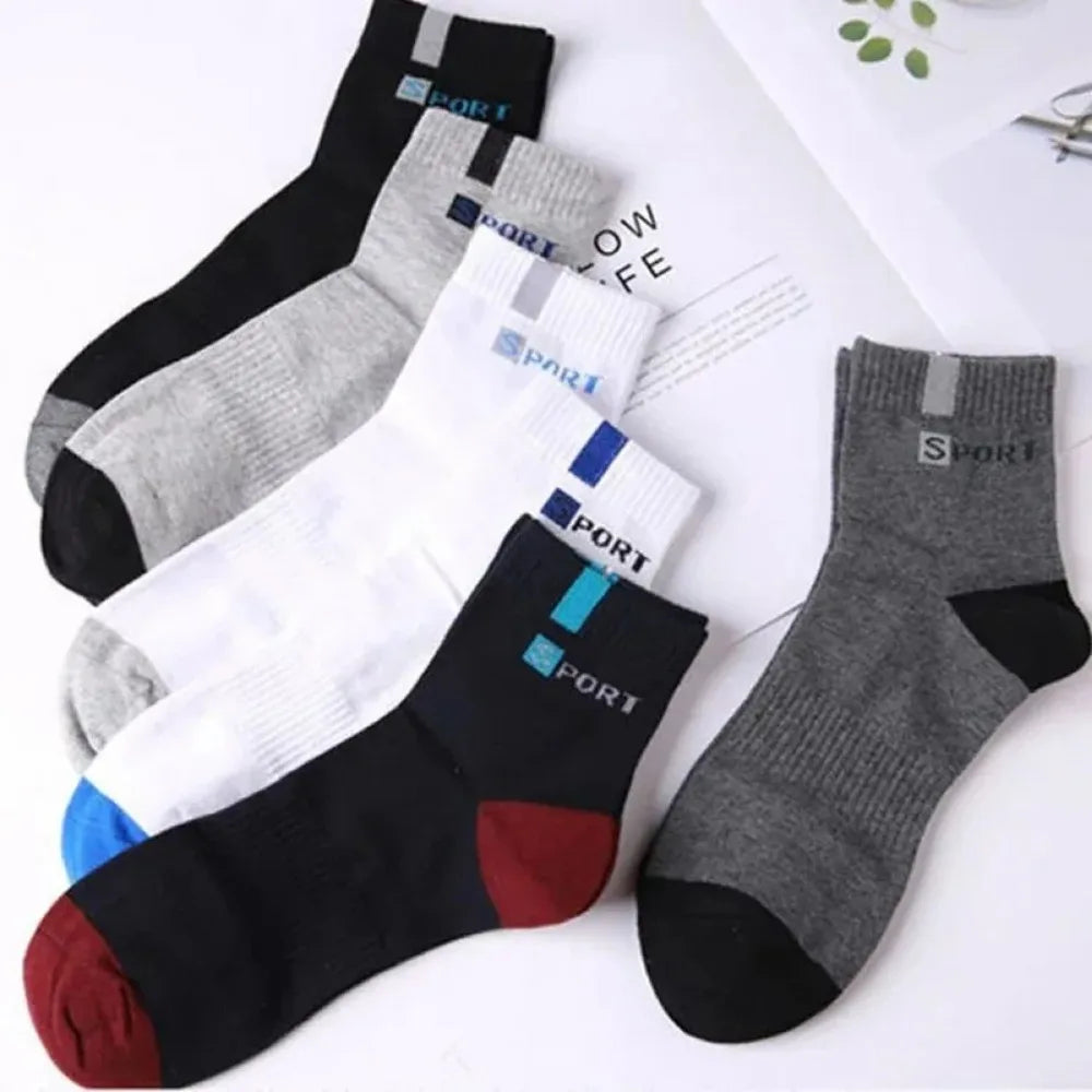 Breathable Cotton Sports Stockings - for Men