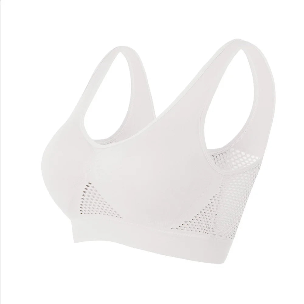 Seamless Mesh Sports Bra for Women