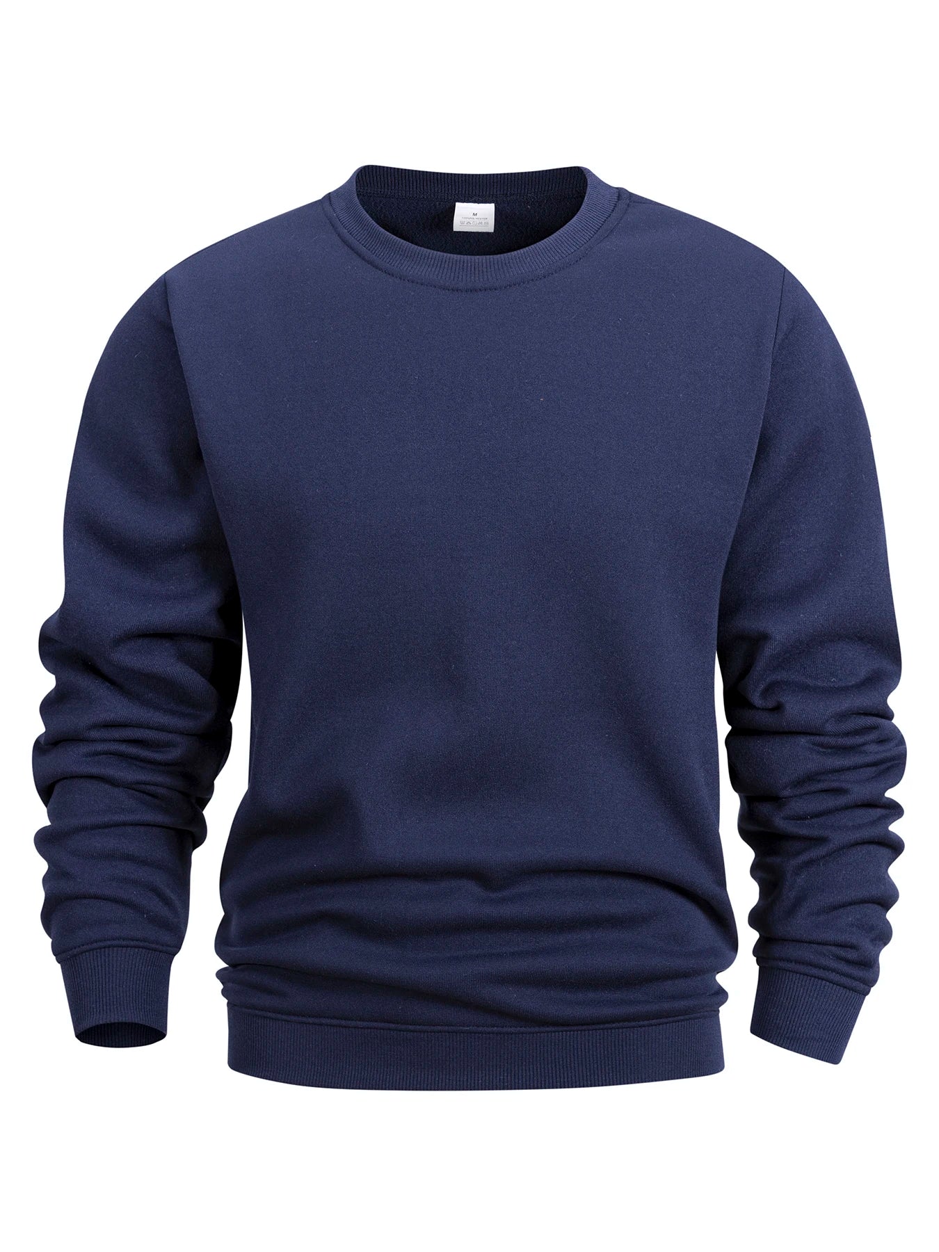 Men’s Long Sleeve Pullover – Crew Neck Solid Sweatshirt
