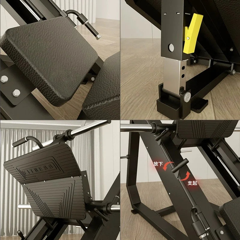 45 Degree Hack Squat and Leg Press Machine – Reverse Pedal