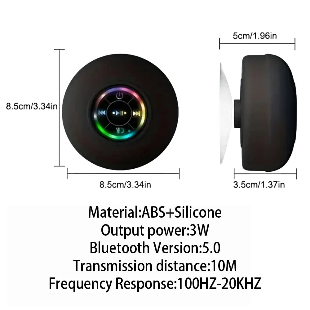 Portable Bluetooth Speaker with LED