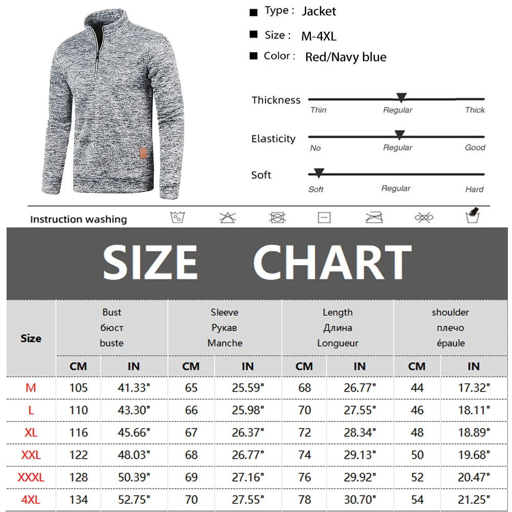 Half Zipper Solid Color Turtleneck Hoodie