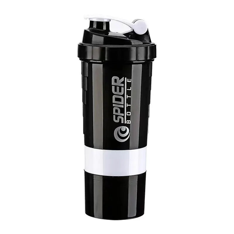 Multi-Layer Shaker Cup | 3-in-1 Protein Bottle for Gym & Bodybuilding
