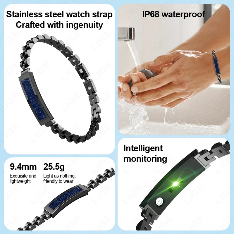 New Smartwatch & Fitness Bracelet – Waterproof Pedometer