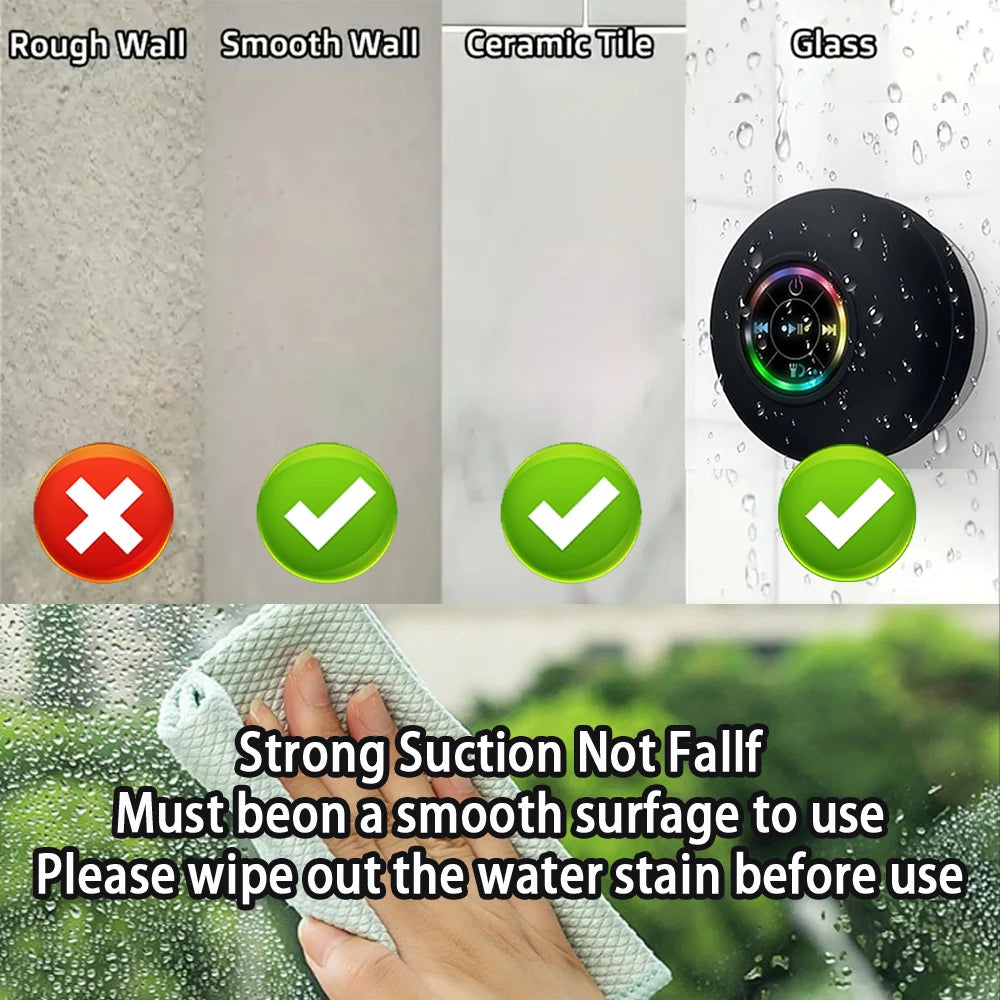 Portable Bluetooth Speaker with LED