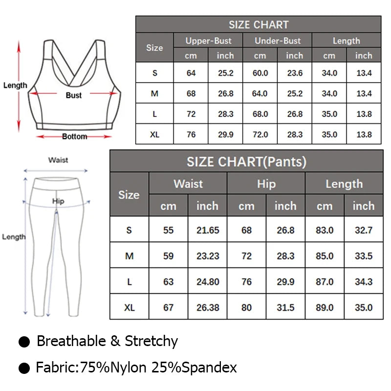 Women's Stretchy Buttery Soft Gym Outfit – 1 Set