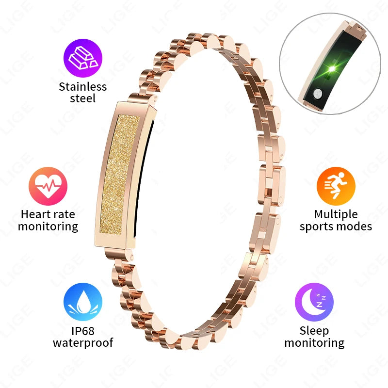 New Smartwatch & Fitness Bracelet – Waterproof Pedometer