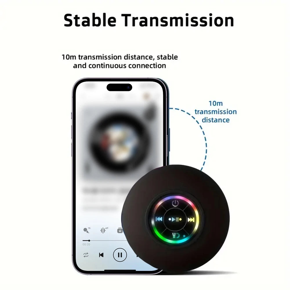 Portable Bluetooth Speaker with LED
