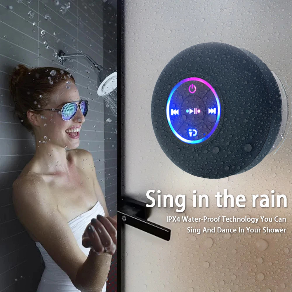 Portable Bluetooth Speaker with LED