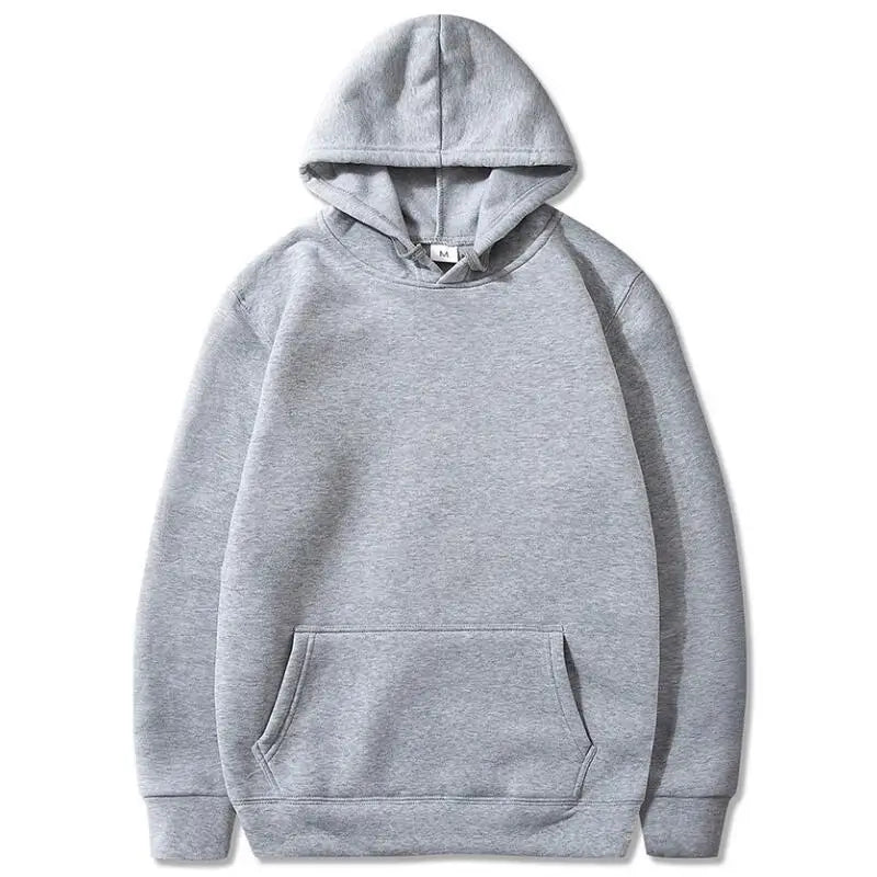 Solid Color Pocket Hoodies