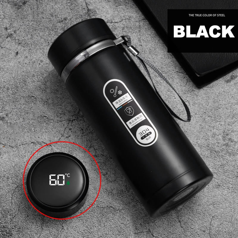 500ml-1 Liter Stainless Steel Thermos Bottle with LED Temperature Display