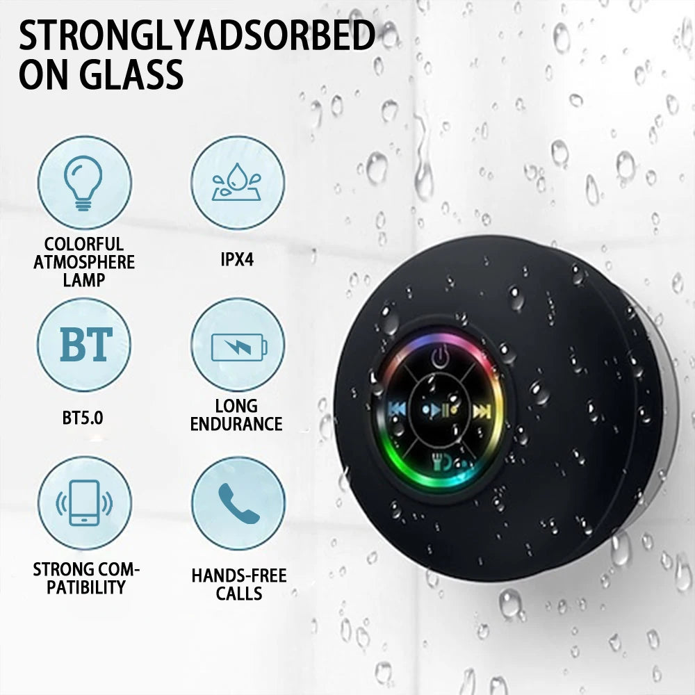 Portable Bluetooth Speaker with LED