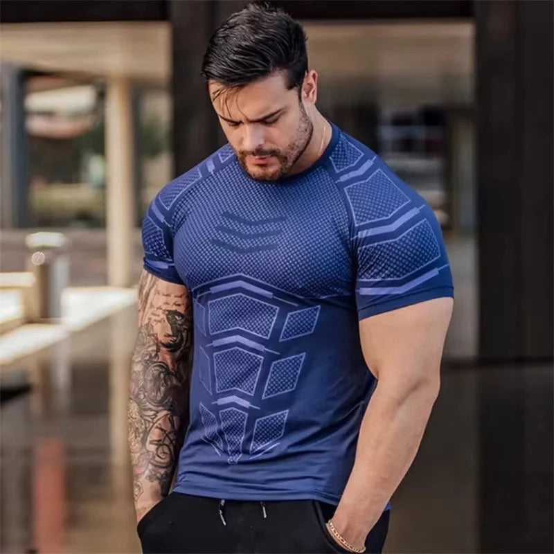 Men's Quick-Dry Compression Training T-Shirt