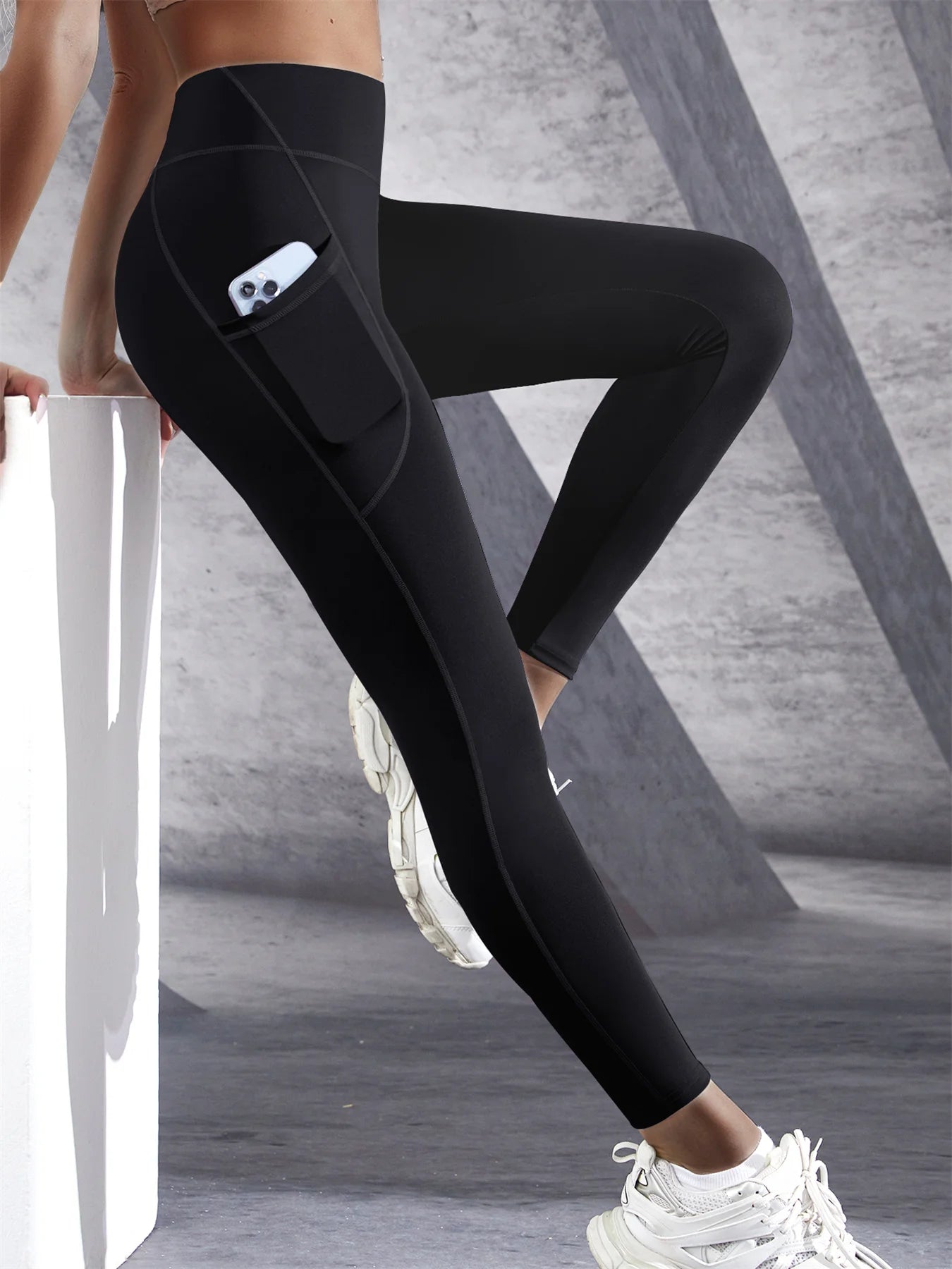 Yoga Pants with Pockets | Push-Up Running Sports Tights