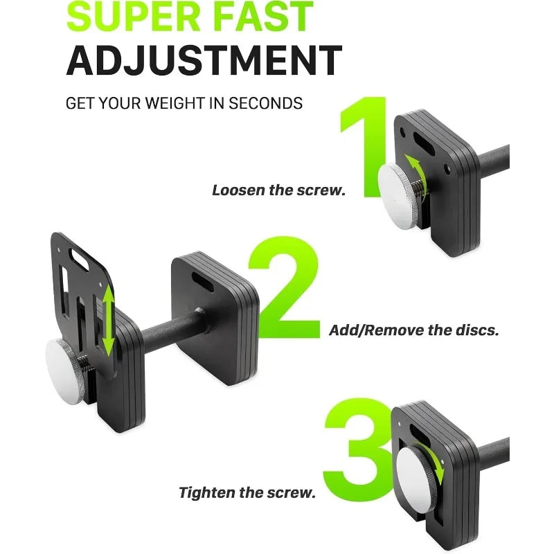 Quick-Lock Square Weights for Home Gym Fitness
