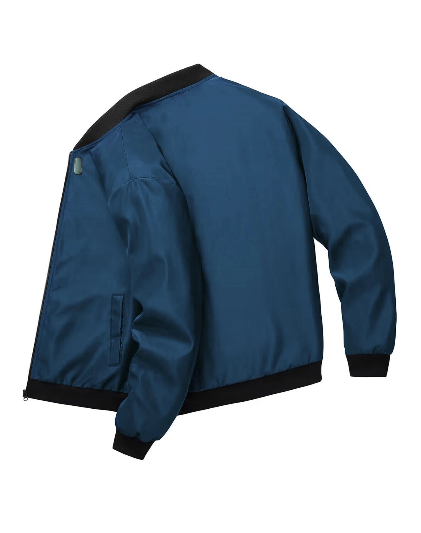 Spring/Autumn Men’s Solid Color Baseball Collar Jacket