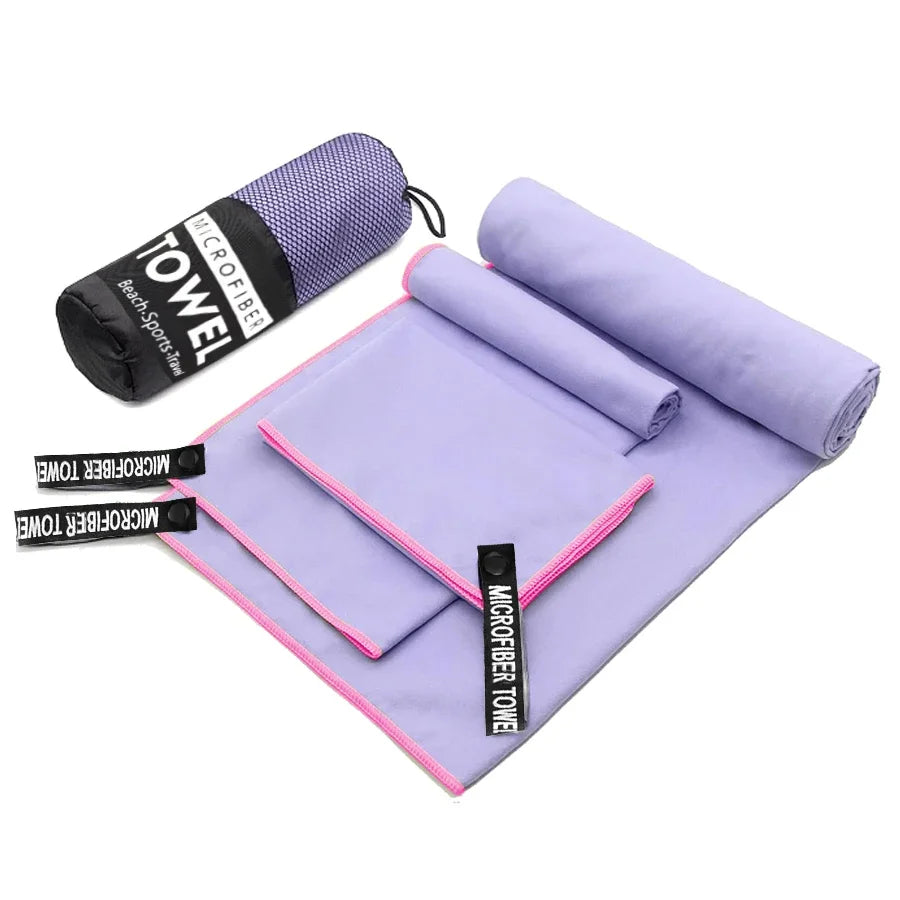 Microfiber Travel Towel Set – 3-in-1 Quick Dry Gym-Towels