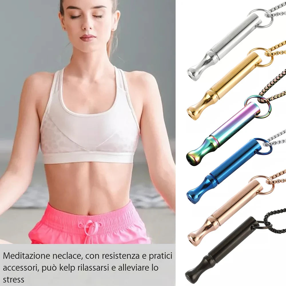 Stainless Steel Breathing Necklace