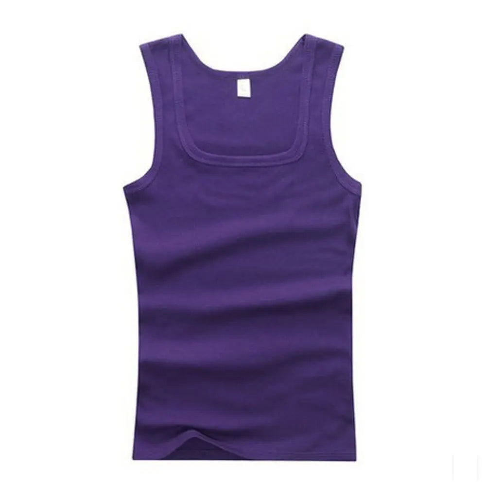 Sleeveless Cotton T-Shirt