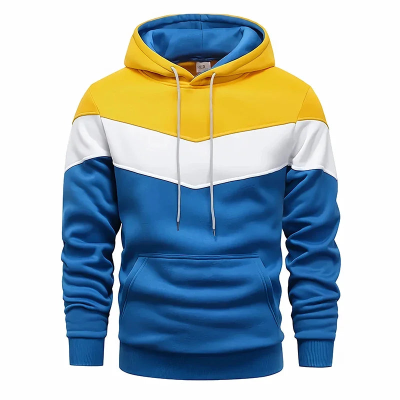 Men’s Tricolor Tracksuit – Hoodie & Sweatpants Set