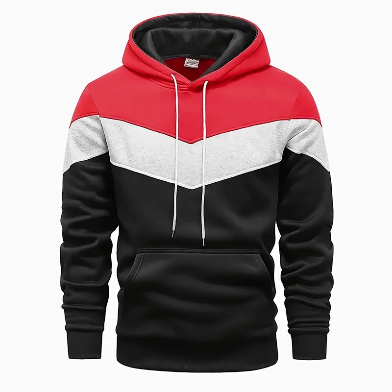 Men’s Tricolor Tracksuit – Hoodie & Sweatpants Set