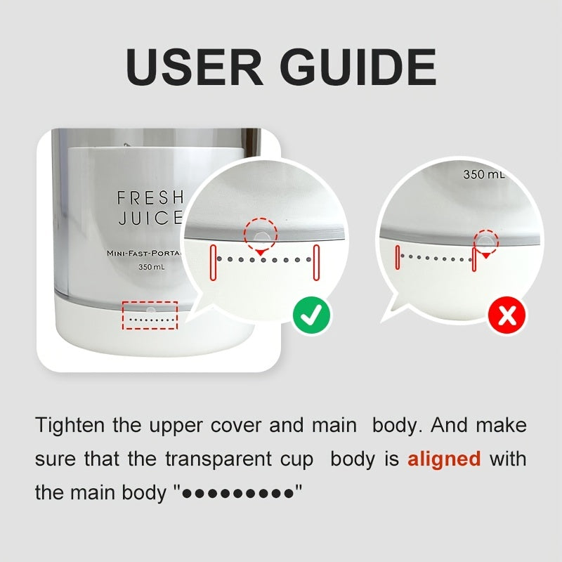 Portable Electric Wireless Mini Fruit Blender Juicer