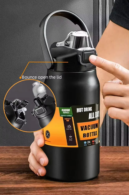 Insulated Water Bottle with Straw