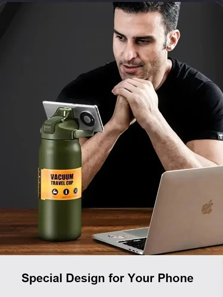 Insulated Water Bottle with Straw