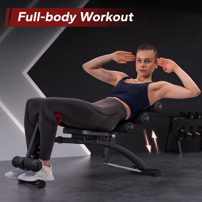 Multi-Functional Adjustable Ab Trainer Workout Bench