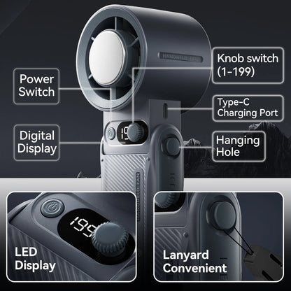 Portable Mini Fan with Adjustable Speeds