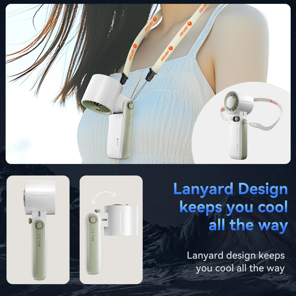 Portable Mini Fan with Adjustable Speeds