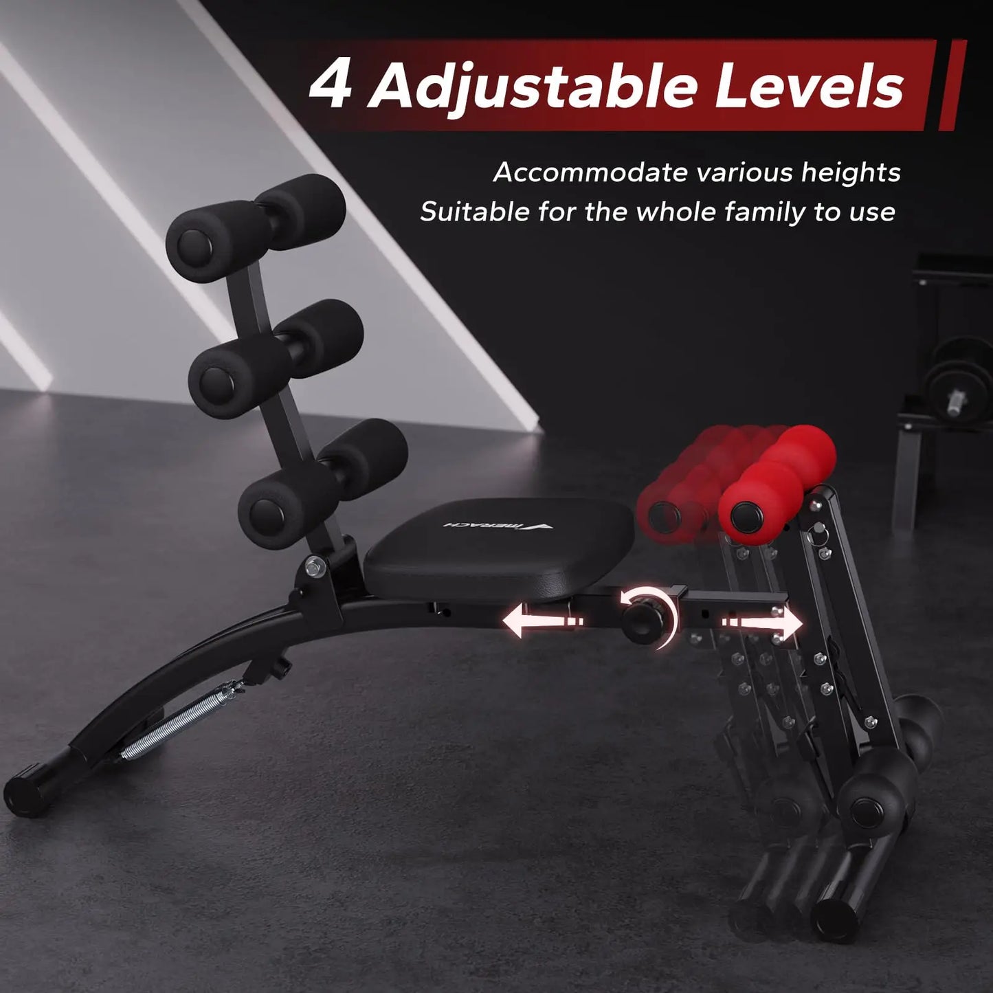 Multi-Functional Adjustable Ab Trainer Workout Bench
