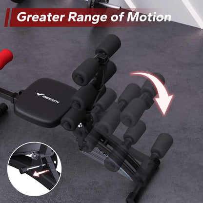 Multi-Functional Adjustable Ab Trainer Workout Bench