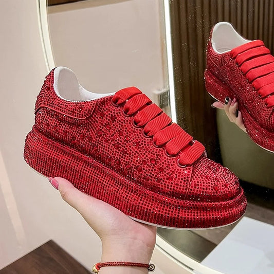 Red Diamond Fashion Sneakers