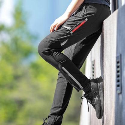 High-Quality, High-Elasticity Reflective Sports Trousers for Spring & Summer