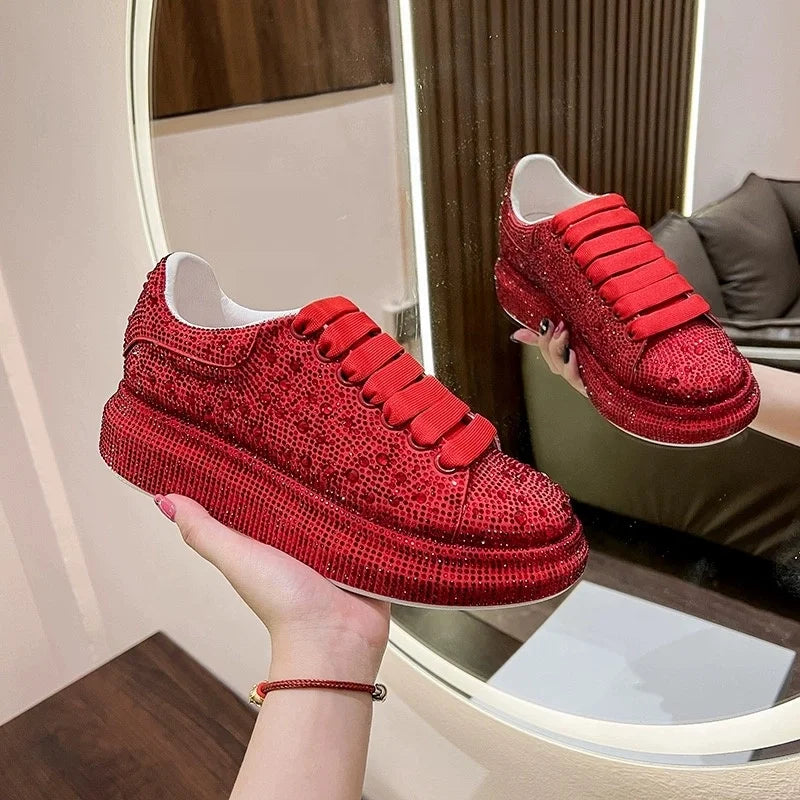 Red Diamond Fashion Sneakers