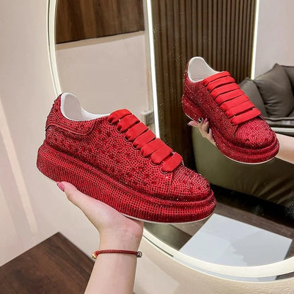 Red Diamond Fashion Sneakers