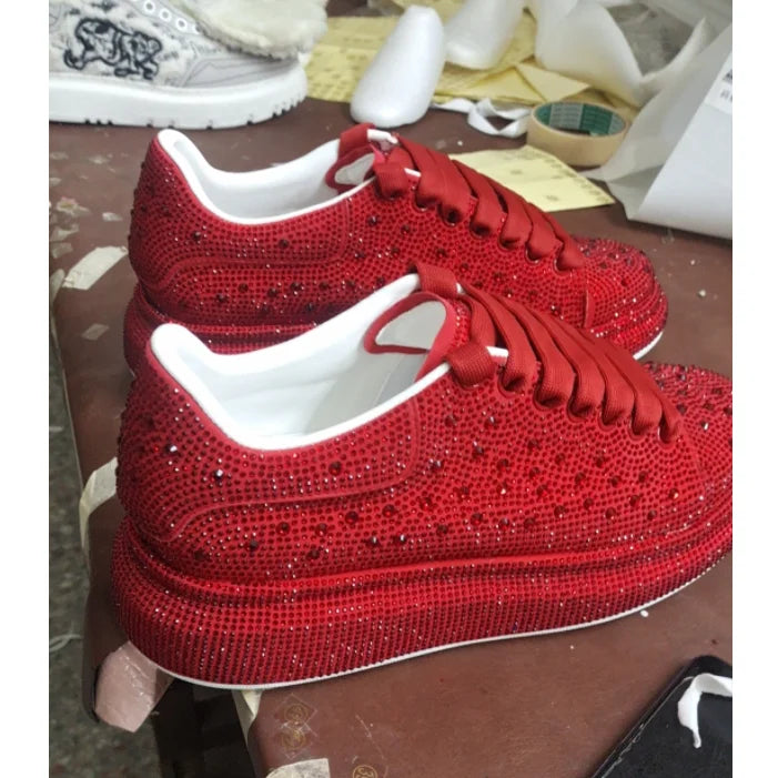 Red Diamond Fashion Sneakers