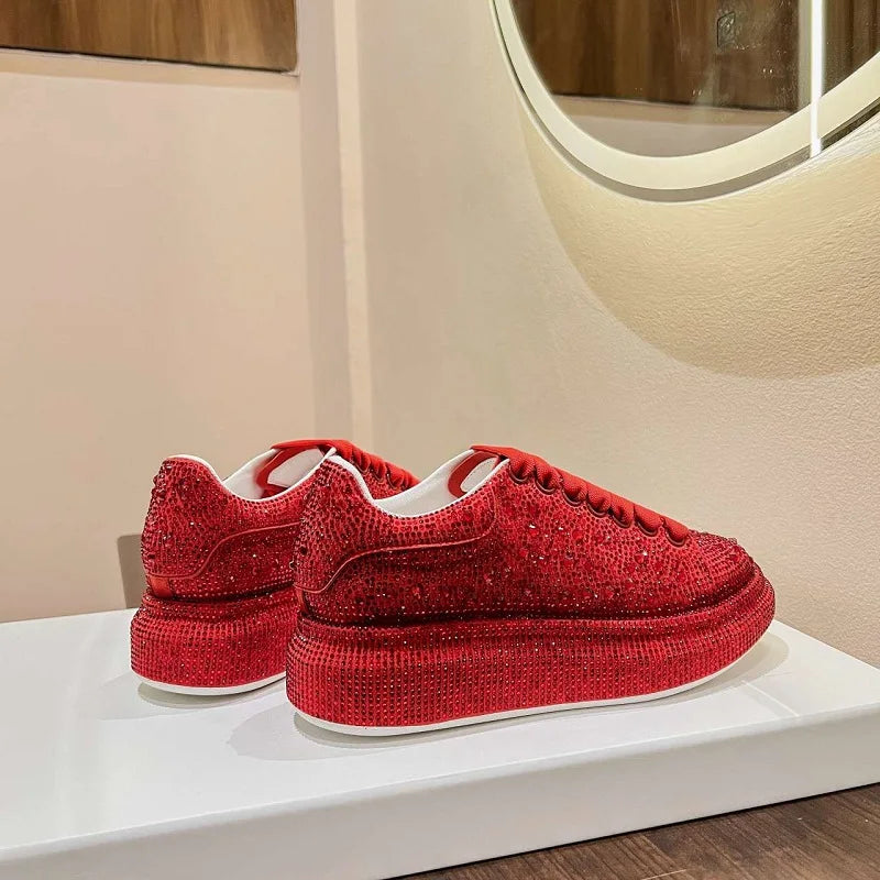 Red Diamond Fashion Sneakers